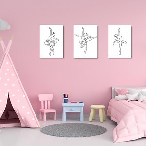 Modern Ballet Wall Art Trio - Etsy UK