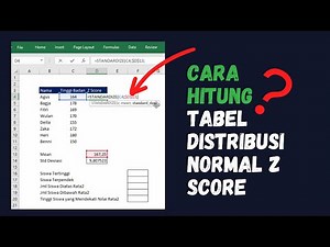 How to Calculate the Z Score Normal Distribution Table in Excel Complete
