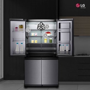 The LG SIGNATURE Refrigerator’s FRESHShield Cooling and Fresh Filter ensures that the temperature is maintained inside, so food stays cool and your fridge is kept smelling fresh. http://spr.ly/6180DgZ7a | LG Global