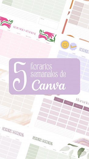 Organiza tu semana fácilmente con Canva