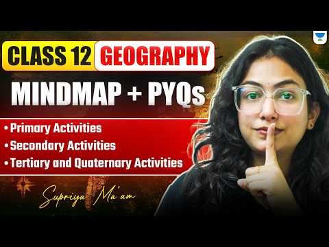 Class 12 Geography | Chapter wise Mindmap +PYQs | Boards 2026 | Supriya Ma’am
