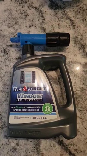 ✨ Say goodbye to dirty windows! 🧼✨ Just one bottle of Wet & Forget Window & Screen Cleaner can tackle up to 36 windows! 💪 Find it now at your favorite stores: Lowe's, Walmart, Amazon, and Ace. Let the sunshine in with crystal clear views today! ☀️💧 #WindowCleaning #ClarityAhead | Wet and Forget