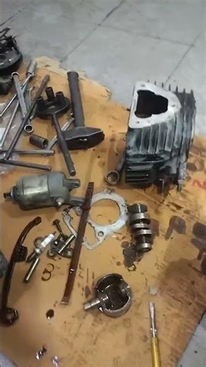 CB hornet 160 cc half engine work honda #honda #cbhornet160r #viralshort #india #trendingshorts