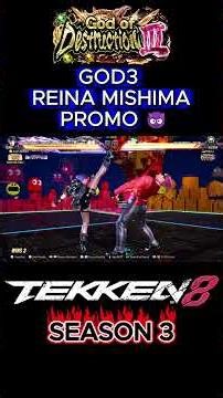God of Destruction 3 Reina Mishima Promo 😈 #Tekken8 #Reina #ReinaMishima #Tekken8Reina #FGC #kazuya