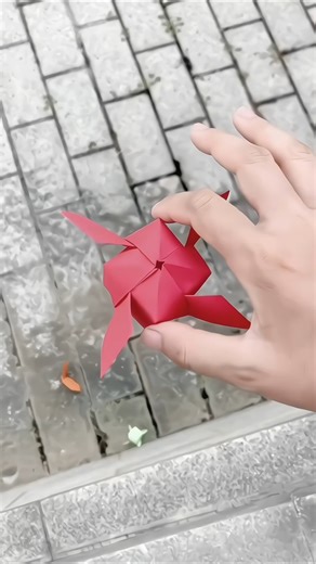 How to make Origami Box Spinner, Rotating Paper Glider #paper #shorts