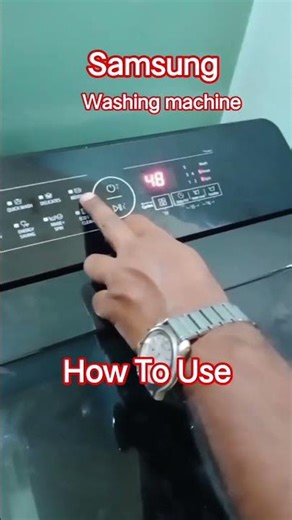 How To Use Samsung Automatic Washing Machine 8kg #shorts