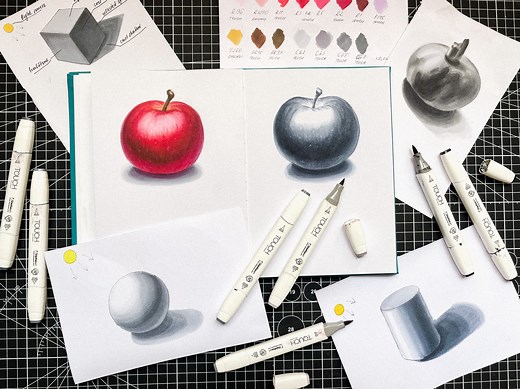 Sketching Basics: Drawing Shapes with Light & Shadow