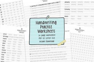 Handwriting Practice Worksheets: Printable Worksheets for Neat Tidy Clean Writing (PDF) - Etsy