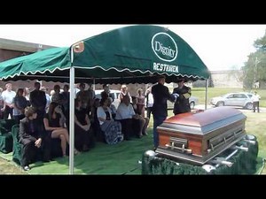 James L McDonald - Military Interment - Gun Salute -Taps & Amazing Grace on Bagpipes