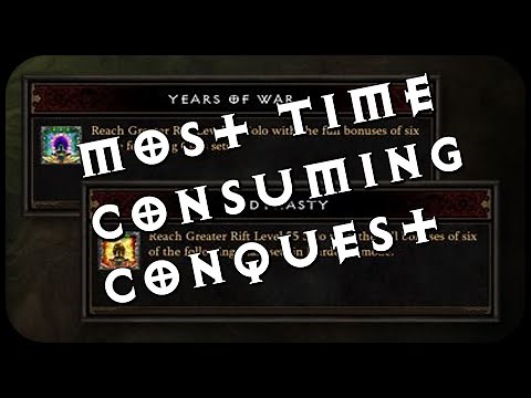 How to Complete Years of War / Dynasty Conquest in Diablo 3 Season 24