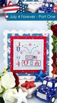 July 4 Forever Finishing Tutorial ✨ Part 1 | Easy Cross Stitch Display Tips ❤️🤍💙