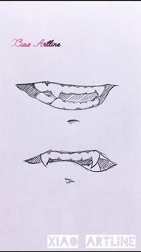 Drawing Realistic Anime Teeth & Mouth (Step-by-Step) #illustration #animedrawing #mouth #tutorial
