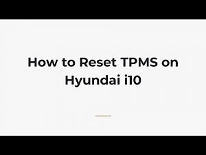 Come eseguire il reset della spia TPMS della Hyundai I10