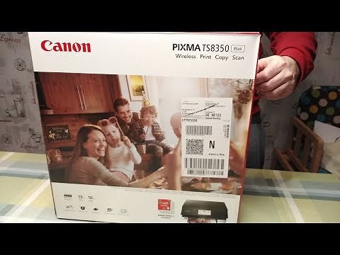 Unboxing Canon Pixma TS8350 (no talking)