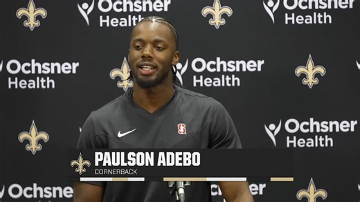 Paulson Adebo on return from injury, cornerback group | Saints Training Camp 2024