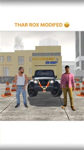 FRANKLIN GOT HIS FRIEND'S MODIFIED THAR ROXX INDIAN BIKE DRIVING 3D#indianbikedriving3d #shorts