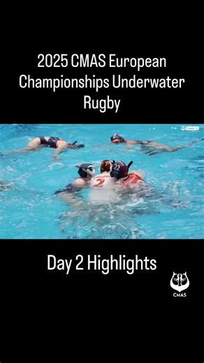 CMAS on Instagram: "Remember Day 2? – 2025 CMAS European Championships Underwater Rugby 🇪🇺🔥 Day 2 in Athens, Greece brought even more intensity as teams settled into the rhythm of the championship. The pool saw spectacular goals, tight defensive battles, and moments of pure determination as the race for group standings began to take shape. From powerful breakaways to game-saving blocks, Day 2 delivered some of the week’s most memorable early highlights — showing just how close and competitive