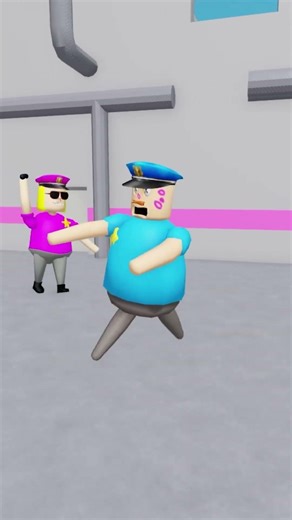 ROBLOX JUMPSCARE - POLICEMAN VS POLICE GIRL PRISON RUN? #roblox #obby