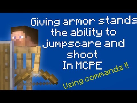 How to make armor stands target player using command blocks || Minecraft Bedrock Edition