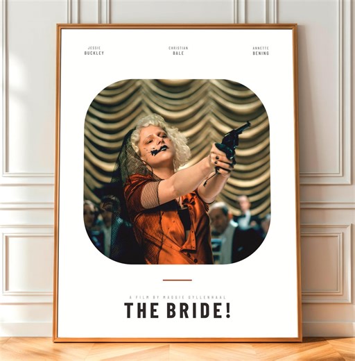 The Bride! Poster New Movie Print | Jessie Buckley Christian Bale | Maggie Gyllenhaal Film Wall Art | 2025 Release Gift | Digital Download - Etsy
