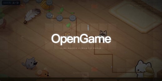 GitHub 上有个开源项目 OpenGame：一句话 prompt，直接生成“能玩”的完整网页游戏工程——不是零散代码片段，而是自带游戏引擎、实时循环、跨文件状态管理的一整套项目结构。GitHub：https://t.co/DR9SfPBHED官网：https://t.co/BnOrZqlzkO论文：https://t.co/1BdmnpkUFX项目出自港中大 MMLab，核心是 GameCoder-27B 模型 + Game Skill 框架。Game Skill 主要两把“硬核工具”：- Template Skill：把过往成功经验沉淀成项目骨架库，开局就站在成熟工程上- Debug Skill：基于已验证的修复协议系统排错，解决的是集成层面的真实问题，而不是随手打语法补丁它能生成的游戏类型跨度很大，比如：- 漫威复仇者横版动作：钢铁侠/雷神/绿巨人可选，三关推进，最终 Boss 灭霸- 哈利波特回合制卡牌：答对数学题才能施法，连对触发“魔力共振”- 鱿鱼游戏红绿灯：机器人转头必须静止，否则直接淘汰- 星战《曼达洛人》双摇杆射击 RPG- 喵星人塔防：用猫猫炮塔守住金枪鱼罐头阵地