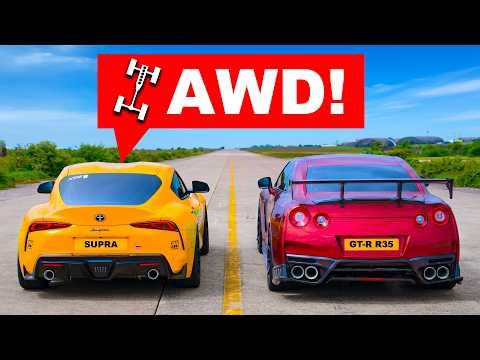 1000hp Supra v GT-R: DRAG RACE