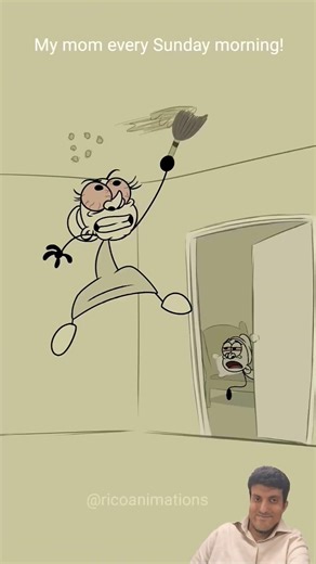 My mom every Sunday morning! 🤣 (4k memes) #animation #funny #comedy #memes #cartoon #shorts