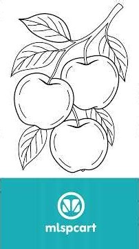Easy Apple Drawing | How to Draw an Apple Step by Step | Simple Apple Drawing #drawing #easydrawing