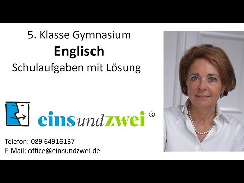 5. Klasse Gymnasium Englisch Übungen mit Lösungen | einsundzwei - Das Lernportal für gute Noten