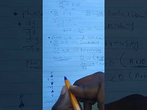 Autonomous First Order Differential Equations (Phase Line & Solution Curves)