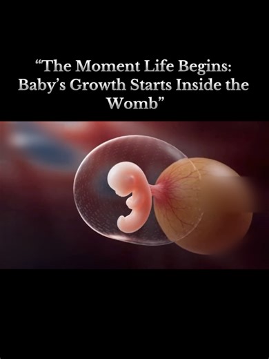 “The Moment Life Begins: Baby’s Growth Starts Inside the Womb”#pregnancy #momlife #baby #life #usa🇺🇸 #usa #usa_tiktok #viralvideo #momsoftiktok #viraltiktok #videosnapchallenge #video #tiktok #viral #fouryou #fouryoupage #fyp
