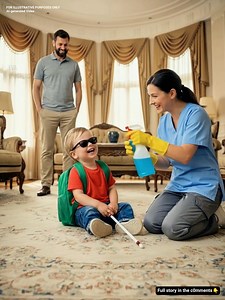 The doctors said the millionaire’s four-year-old son was completely blind and beyond help. Everyone believed them — until the housekeeper stopped cleaning and started watching. From the outside, Ethan Caldwell’s life looked flawless. He was a powerful figure in American agribusiness, a man whose name carried weight. He owned vast stretches of farmland, cutting-edge equipment, and a mansion so large it felt more like a monument than a home. People assumed success had shielded him from hardship. T