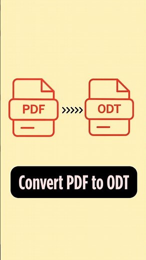 Convert PDF to ODT Online on Mobile | Free PDF to Editable Open Text Document Converter