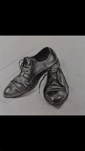 How to draw shoes step by step#drawing #art #sketch #shoes#tutorial #charcoal #portrait #stepbystep