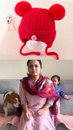 82K views · 2.6K reactions | Never out of fashion  (Dog and baby, desi moms, dog mom, winter, monkey cap) | Doodle | Facebook