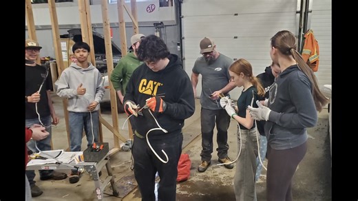 It was an early morning for Trades competitors who set off for the Carpenter's Union to compete in Homebuilding and 2 Person Carpentry challenges. Students have been training over the past few weeks to prepare for a variety of skilled trades competitions. Thank you to Jarrod, Adam and Josh from Marc Roque Electrical for helping our electrical students train! Thank you to Mrs. Therrien, Mr. Girard and Mr. Hansen for using their expertise to help judge the student's work in cabinetmaking and 2 per