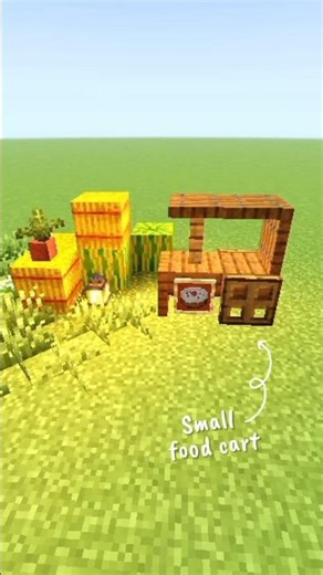 Easy to build Small food Cart in minecraft !! #shorts #minecrafthindi #ytshorts #minecraft #build