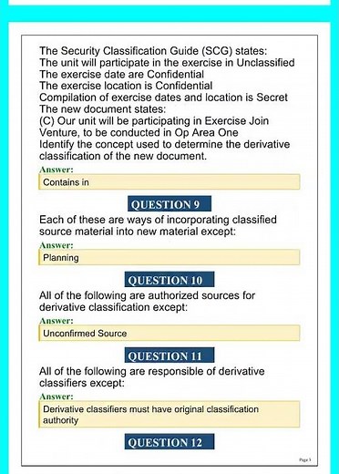 Derivative Classification Exam Answers 2026 | Updated Study Guide & Practice Test