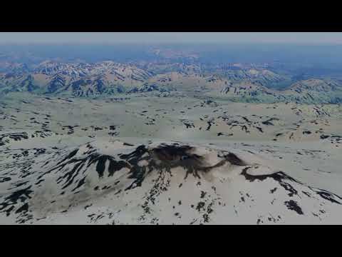 神秘的勘察加半岛，火山与极寒并存，这难道就是传说中的冰火岛？ #地理知识#卫星地图#勘察加半岛