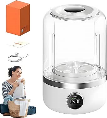 Underwear Washer, Portable Rechargeable Mini Ultrasonic Washing Machine for Underwear, Cordless Small Laundry Machine Ideal for Home, Apartment, Travel, Camping (Upgraded version 2.0)