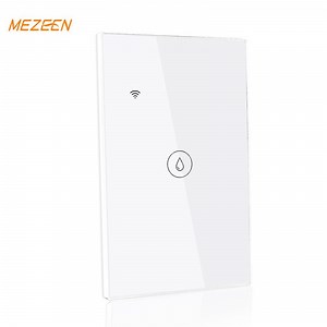 [Hot Item] WiFi Smart Black/White Glass Panel Remote Control Water Heater Switch