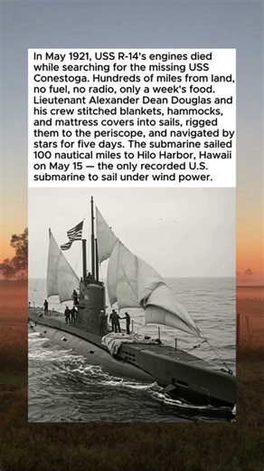 The Only Recorded U. S Submarine To Sail Under Wind Power