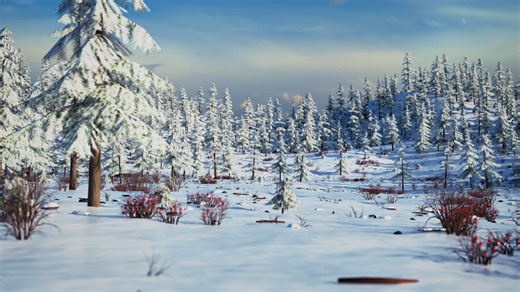 Winter Forest Environment (Tutorial Series)