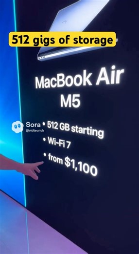 MacBook Air M5! 😇 Apple’s best product just got better!