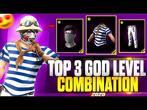 New 🤩 Top 3 Free God Level Dress Combination in Free Fire |🔥 NO TUP UP DRESS COMBINATION #ff