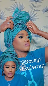 52K views · 1K reactions | Beautiful gele tutorial for party 拾  | Rose jp | Facebook