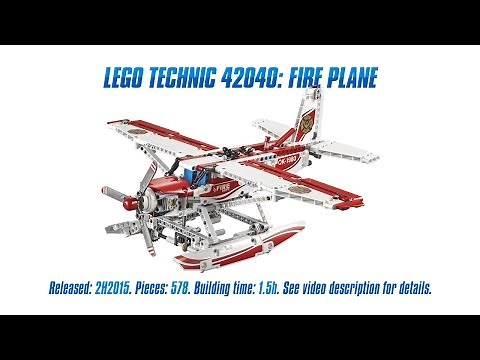 'Lego Technic 42040: Fire Plane' Unboxing, Speed Build & Review