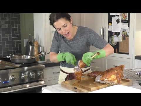 Carving Spatchcocked turkey