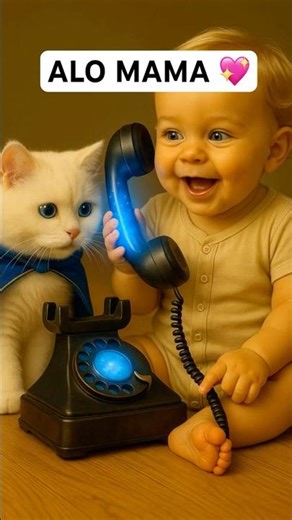 Baby Says ‘Alo Mama’ 👶✨ Super Power Baby Cat Listens In 🐱😂