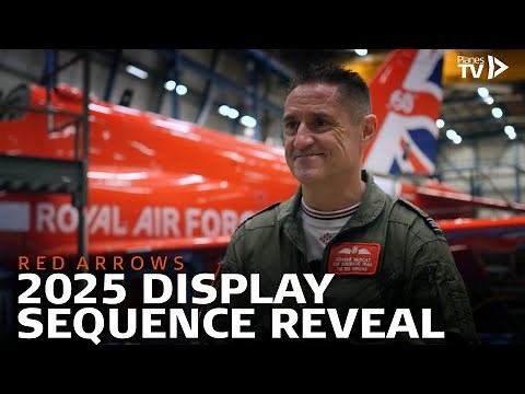 Revealing the 2025 RAF Red Arrows display
